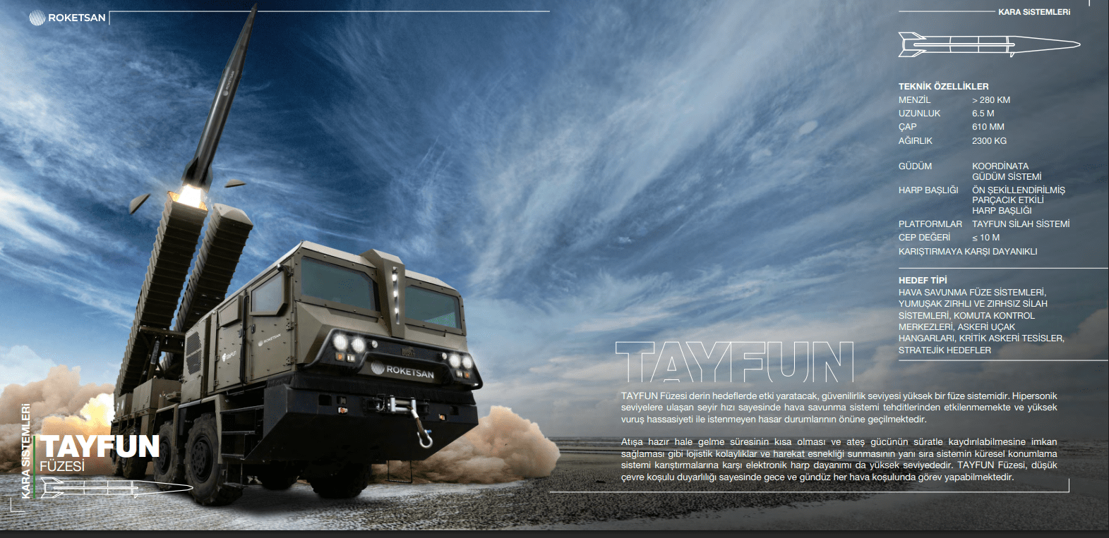 Turkish Armed Forces Induct TAYFUN Block 2 Ballistic Missile System